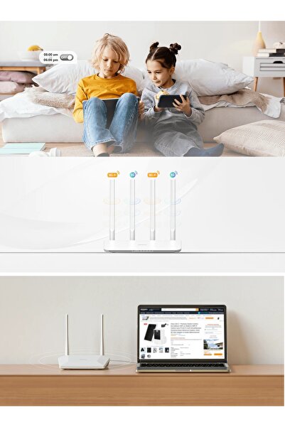 Imou HR300 Wireless Router with 300Mbps Speed, Quick Setup, WPS Encryption, IPv6 Compatible, WLAN Scheduling, WISP Mode