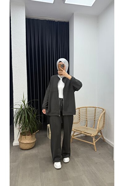 Minharir Three-Thread Hijab Two-Piece Set – Comfortable Fit, Casual Combination