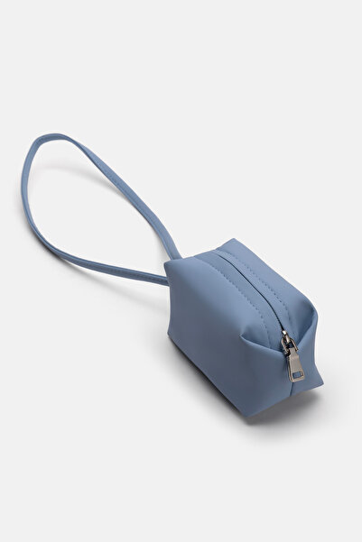 Jorbinol حقيبة صغيرة من الجلد الصناعي اللامع باللون الأزرق القياسي