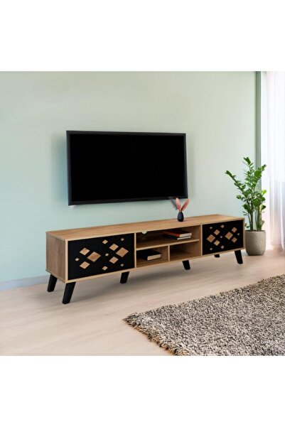 DEC22 Modern TV stand with a luxurious design, 180cm