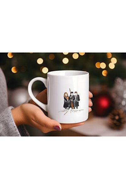 Beramussa كوب هاري بوتر ذو الشخصيات الثلاثة - تصميم هاري وهيرميون ورون - خاص لمحبي السحر