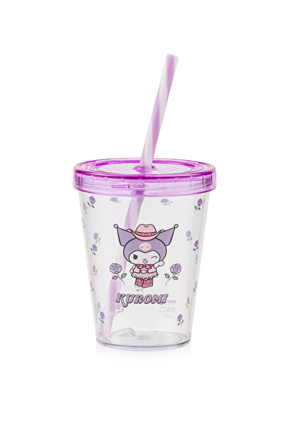 LC Waikiki Kuromi Printed Glass with Straw 450 ml