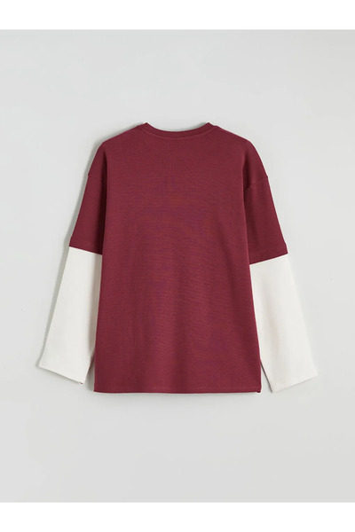 LC Waikiki Κοριτσίστικο μπλουζάκι με στάμπα με λαιμόκοψη