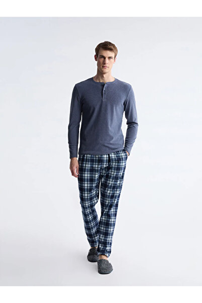 LC Waikiki Standard Pattern Plaid Men's Pajama Bottom