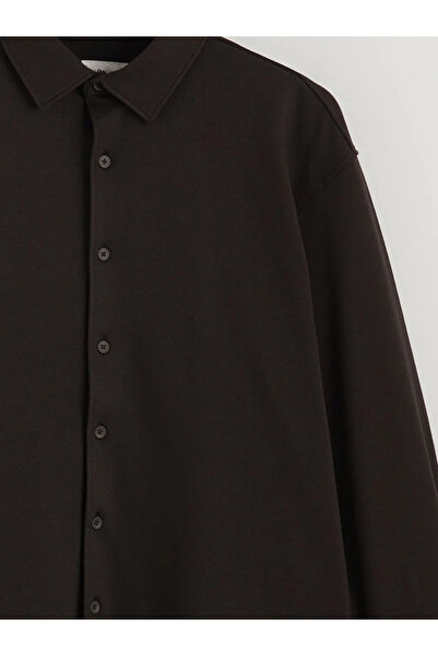 LC Waikiki Ανδρικό μακρυμάνικο πουκάμισο με λεπτή εφαρμογή