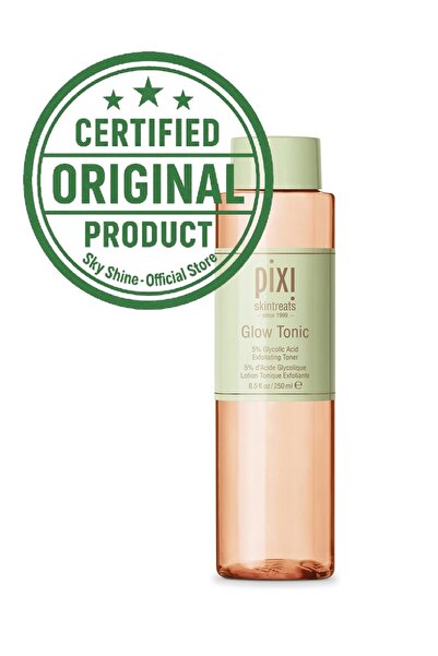 Sky Shine تونر بيكسي جلو تونيك المقشر ٥٪ جليكوليك ألوفيرا وجينسنغ شفاف ٢٥٠ مل