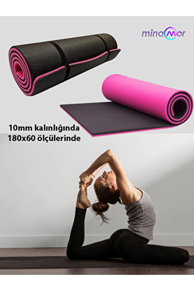 Minamor 10Mm 180x60 Pembe Renk Pilates Minderi