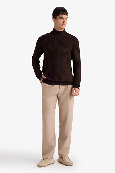 DeFacto Standard Fit Turtleneck Knit Sweater F4623Ax25Wn