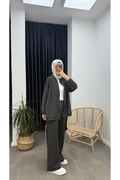 Minharir Three-Thread Hijab Two-Piece Set – Comfortable Fit, Casual Combination