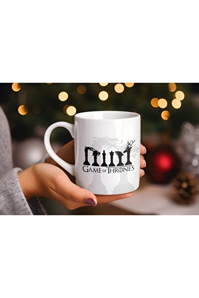 Beramussa Game of Thrones Satranç Silüet Kupa Bardak – Stark Targaryen Lannis...