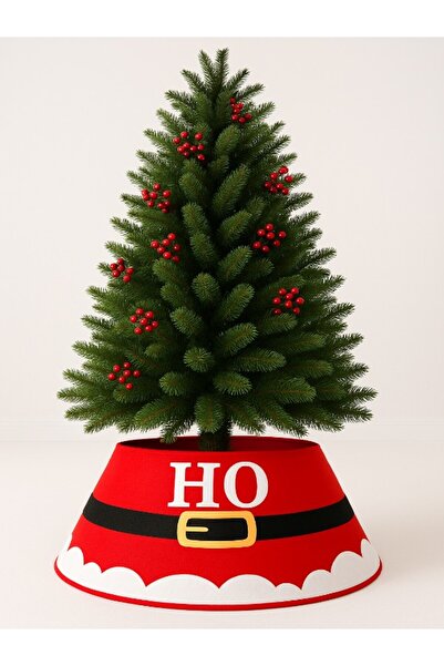 party mix Yılbaşı Ağacı Altlığı Kırmızı Noel Baba Tasarımlı – Yılbaşı Çam Ağa...