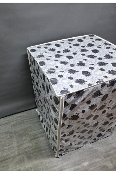 Başak Ev Tekstili Fabric Textured Pvc Washing & Dryer Cover – Waterproof, Durable, and Modern Design