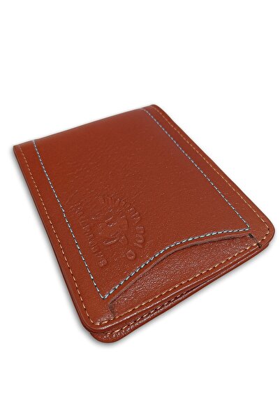 Newish Polo Genuine Leather Credit Card Holder Wallet Side Model