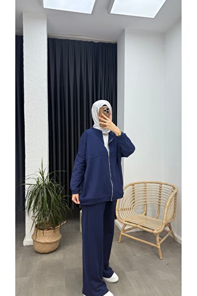 Minharir Three-Thread Hijab Two-Piece Set – Comfortable Fit, Casual Combination