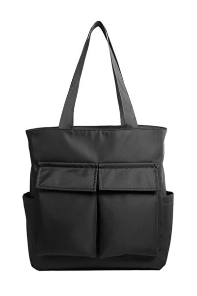 woys Black Color Men's Shoulder Bag, Men's Daily Use Briefcase
