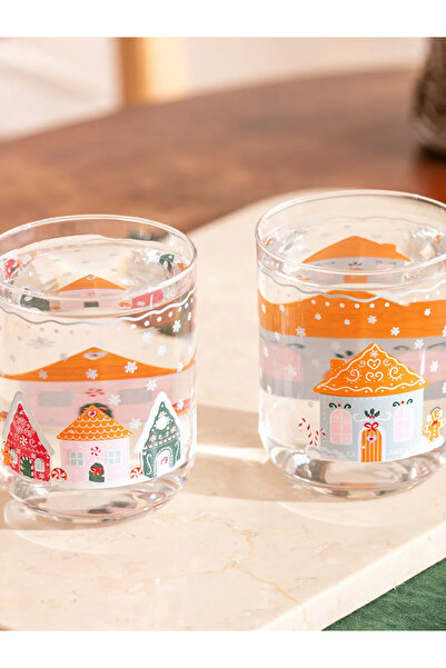 LC Waikiki New Year Themed Glass Cup Set of 4 350 ml