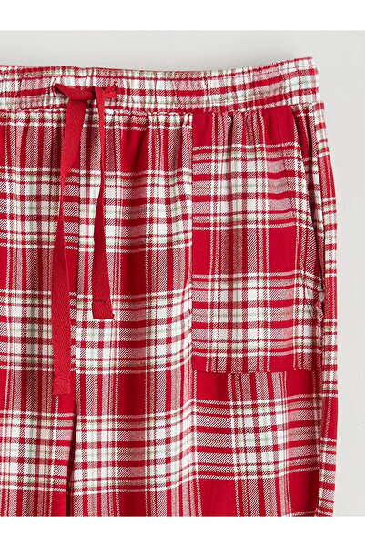 LC Waikiki Plaid Women's Pajama Bottoms with Elastic Waist