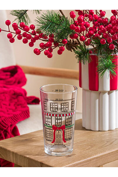 LC Waikiki New Year Themed Glass Cup 500 ml