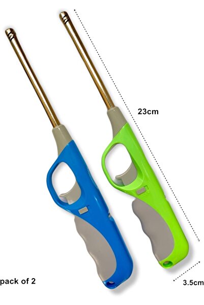 Generic Gas Lighter, Random Colors - 2 Pieces
