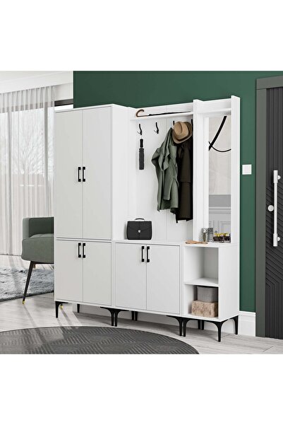 Mezza Set 5030-5000-5040 Royal Sağ Aynali 6 Kapakli 9 Askili 2 Rafli Portmant...