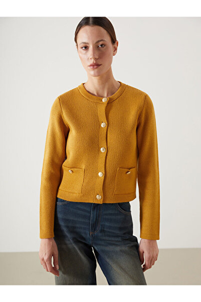 LC Waikiki Crew Neck Women's Knitwear Cardigan