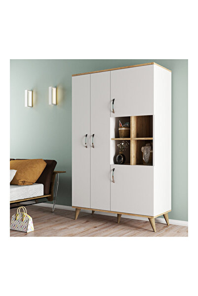Tanmob Maxi 4 Kapakli Askilikli Rafli Dolap