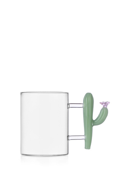 ichendorf milano Desert Plants Mat Yeşil Kaktüs Figürlü Cam Kupa