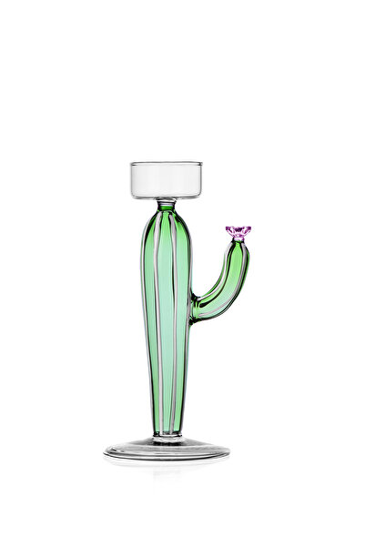 ichendorf milano Desert Plants Koleksiyonu Pembe Çiçekli Yeşil Kaktüs Figürlü...