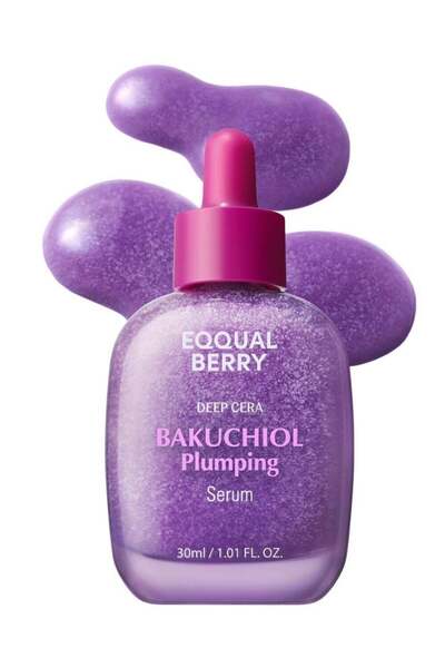 EQQUALBERRY Bakuchiol Plumping Serum – Pore & Wrinkle Minimizer, 30ml
