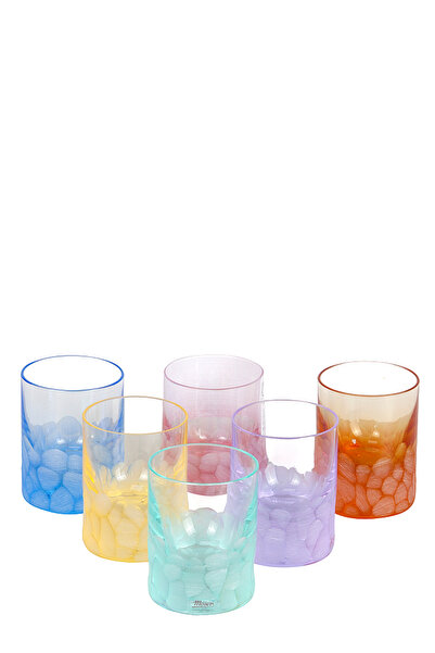 Moser 6lı Renkli Kristal Bardak Seti