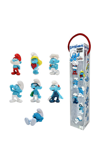 SMURFS Şirinler Tubo 7 Figürlü Set