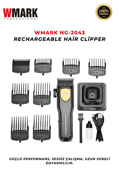 Wmark Rechargeable Hair Clipper (Taype-C kablolu) Saç Ve Sakal Makinesi NG-2043