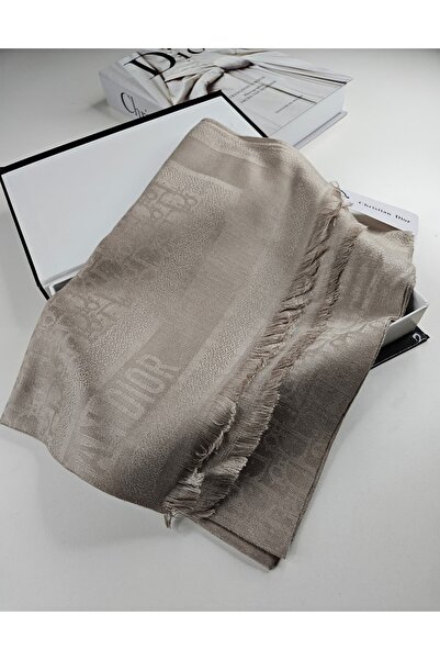 Shiva Scarfs Dokulu CD Desen Kaşmir İpek Şal 4 Mevim Silk Scarfs Shawl Hijab