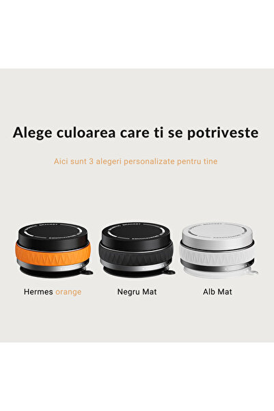 Skyline Orbion Universal Magnetic Phone Holder - Vacuum Mount, 360° Rotation, Foldable, White