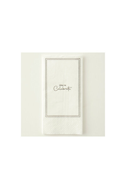 Bella Maison Celebrate 100'lü Kağıt Peçete Beyaz (33x33 Cm)