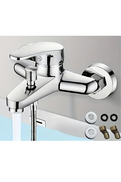 ITALOMIX Chrome-plated faucet for bathtub, shower and washbasin, wall mounting, model 140