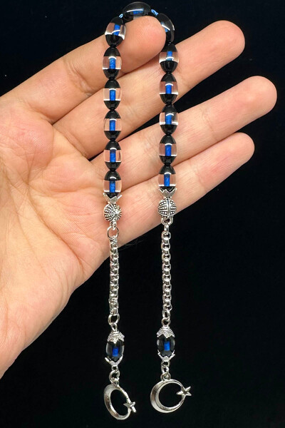 Fabula Silver Ay Yıldız Püsküllü Zaza Tesbih Erkek Hediye Sallamalık Tespih