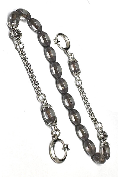 Fabula Silver Ay Yıldız Püsküllü Zaza Tesbih Erkek Hediye Sallamalık Tespih