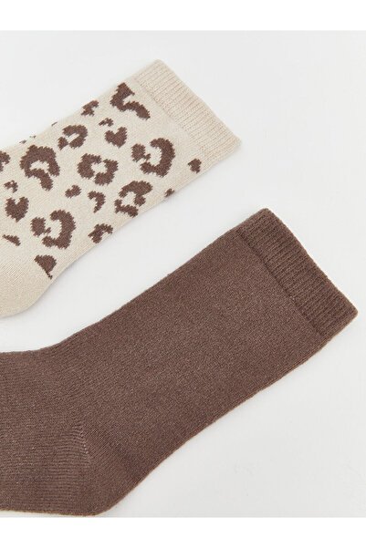 LC Waikiki New Season Patterned Women's Socks 2-Piece Set