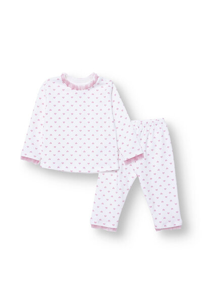 ebebek Hello Baby HelloBaby Kız Bebek Uzun Kol Pijama Takımı İnterlok Bisikle...