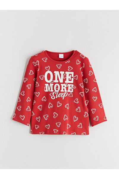 LC Waikiki New Season Crew Neck Printed Girls' Pajama Set