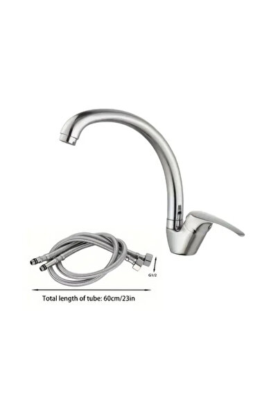 ITALOMIX Modern bathroom or kitchen faucet, countertop mounting, ceramic + zinc