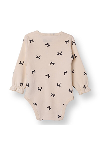 ebebek Hello Baby HelloBaby Kız Bebek Uzun Kol Body İnterlok Çıtçıtlı Yaka Uzun Kol