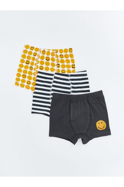 LC Waikiki Vizyon New Season Printed Boys' Boxer 3-Piece Set