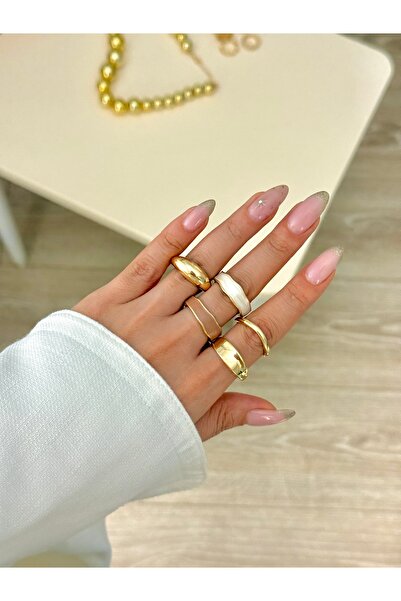 YOUES JEWELRY مجموعة من 5 خواتم للنساء