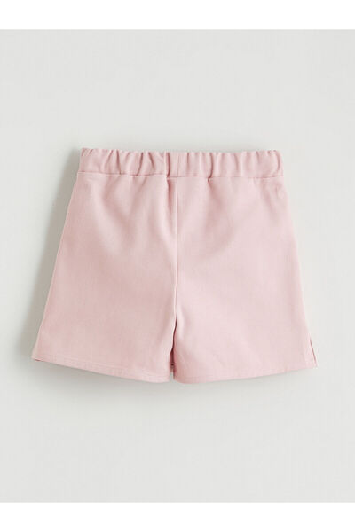 LC Waikiki Lcw Kids Pink Bow Embroidered Girls' Shorts Skirt and Pantyhose