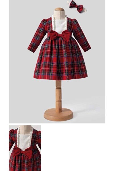 Tongs Baby Red Plaid Children's Dress