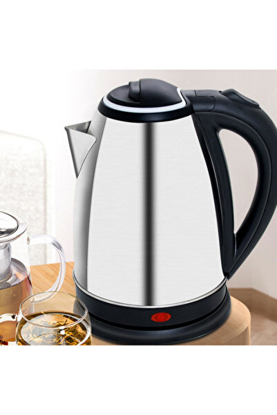 OEM Sgalitt Inox Kettle Mug 2L – Automatic Trigger, 360°, Overheating Protection, Stainless Steel/Black