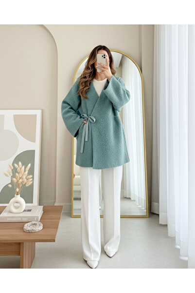 MissRunin Yandan Bağlamalı Buklet Kimono