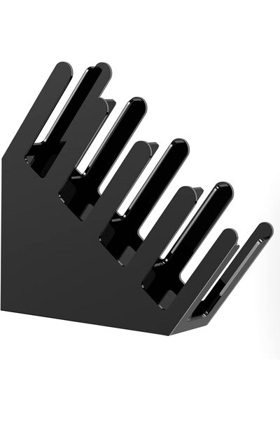 Arabest Acrylic cup lid bracket,, inclined hot and cold disposable coffee cup storage box, black